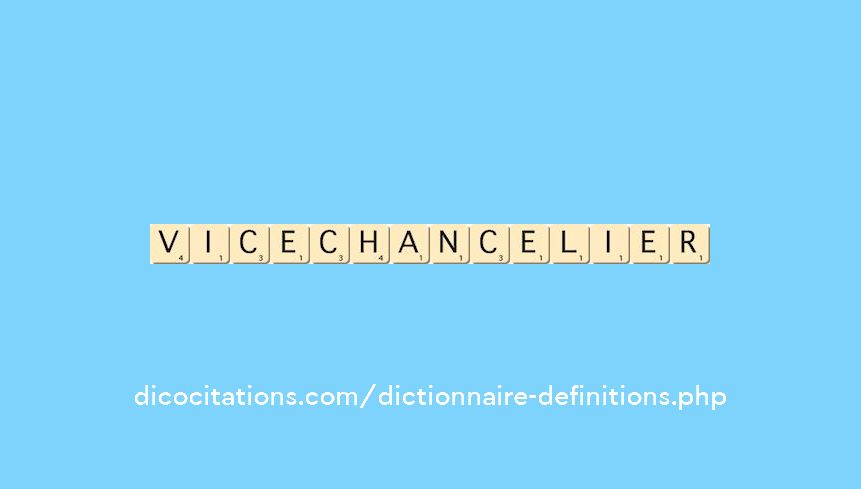 vice-chancelier vice-chancelier