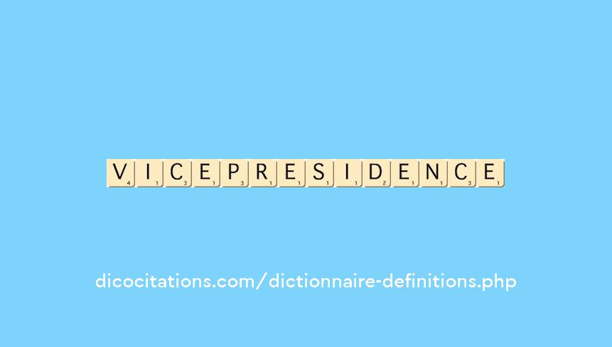 vice-presidence vice-presidence