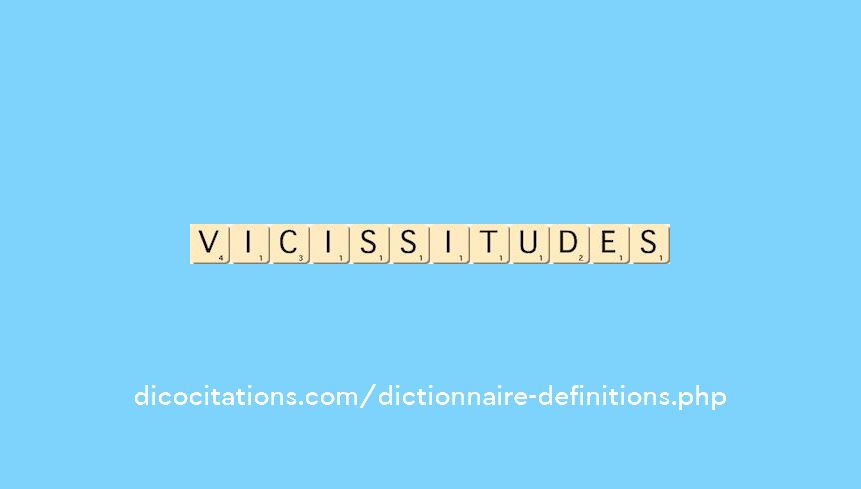 vicissitudes vicissitudes