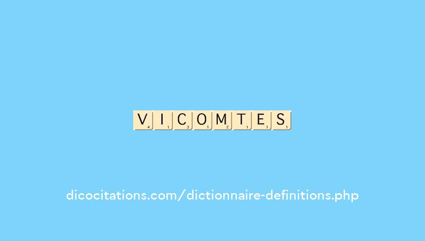 vicomtes