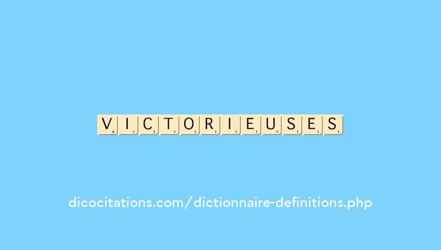 victorieuses victorieuses