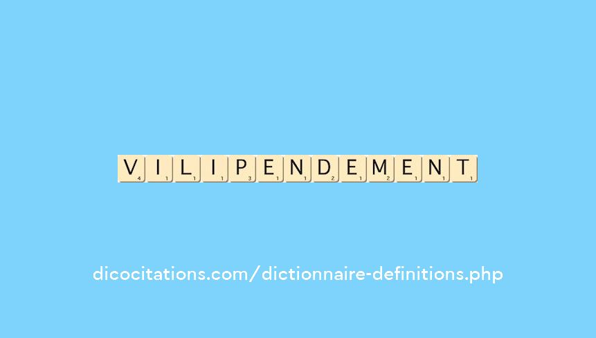 vilipendement