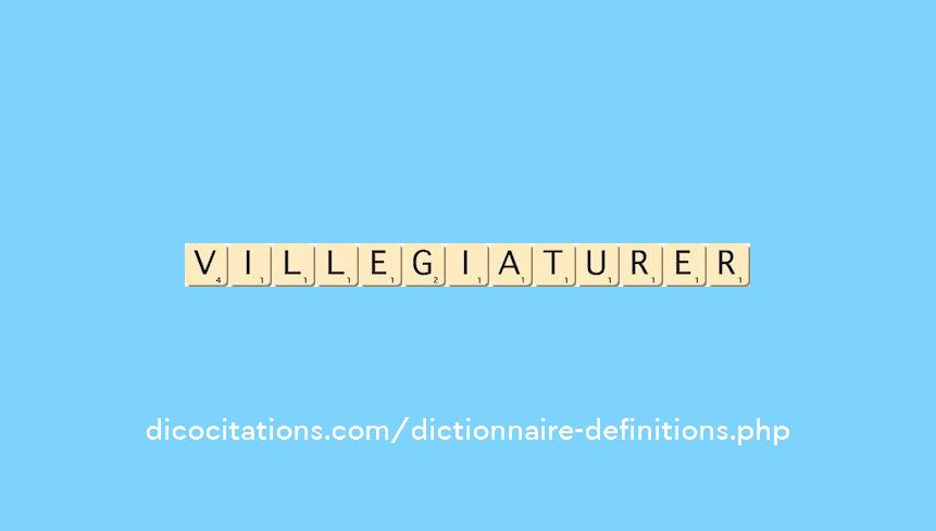 villegiaturer