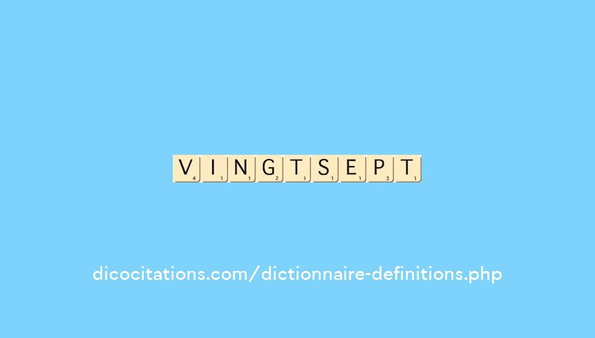 vingt-sept vingt-sept