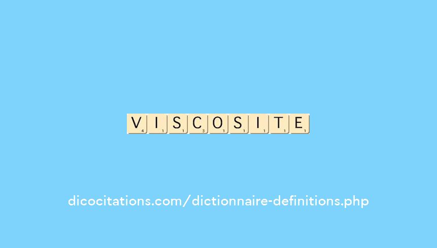 viscosite