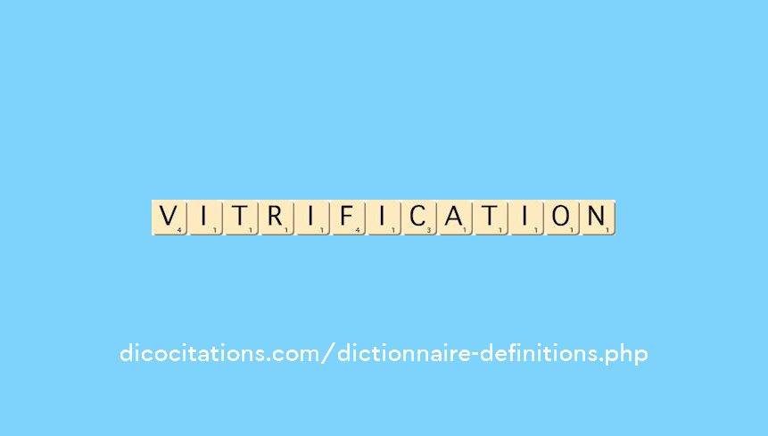 vitrification