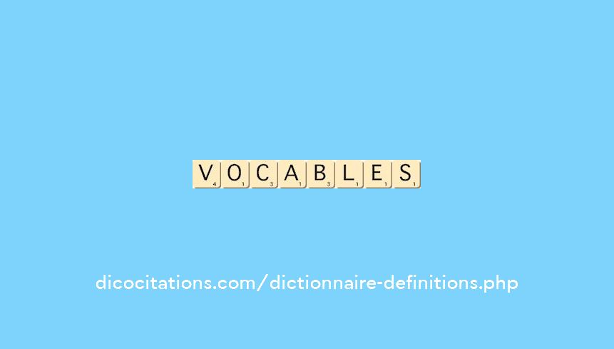 vocables