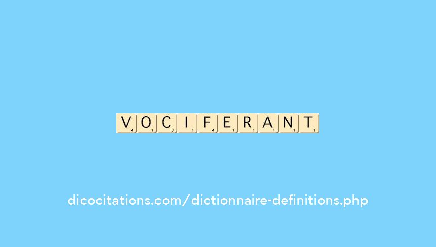 vociferant vociferant