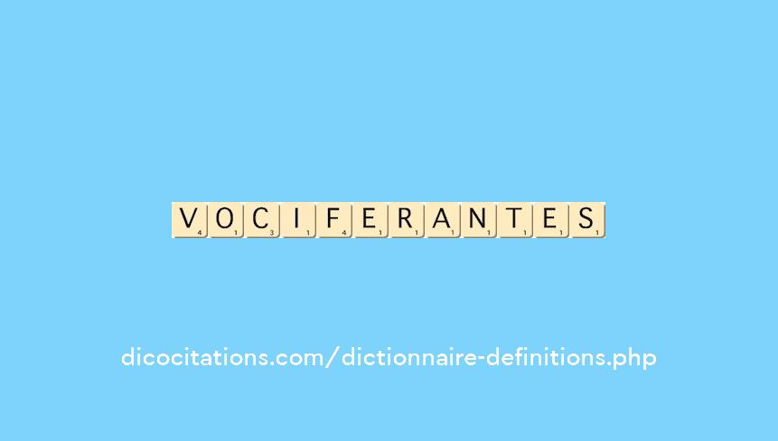 vociferantes vociferantes