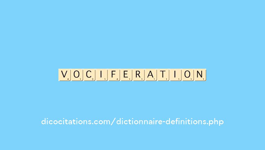 vociferation