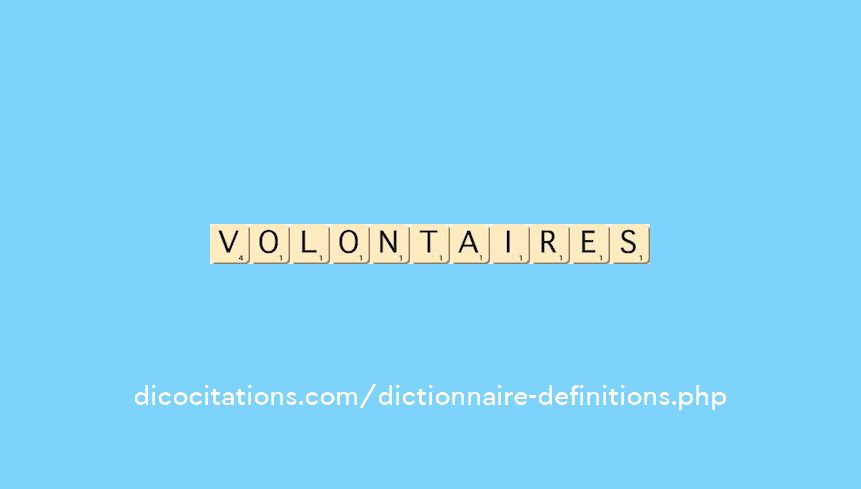 volontaires volontaires