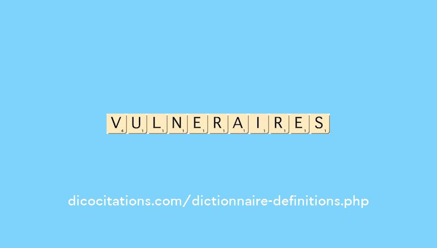 vulneraires vulneraires