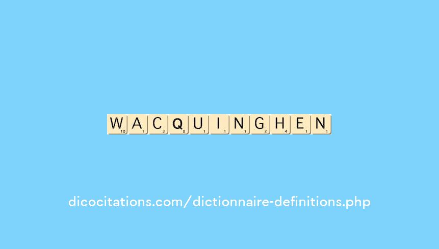 wacquinghen wacquinghen