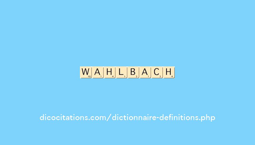 wahlbach