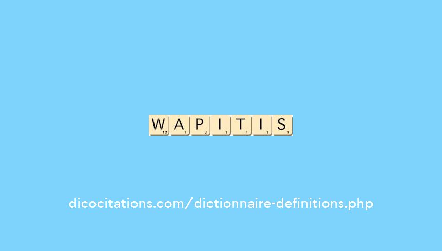 wapitis wapitis