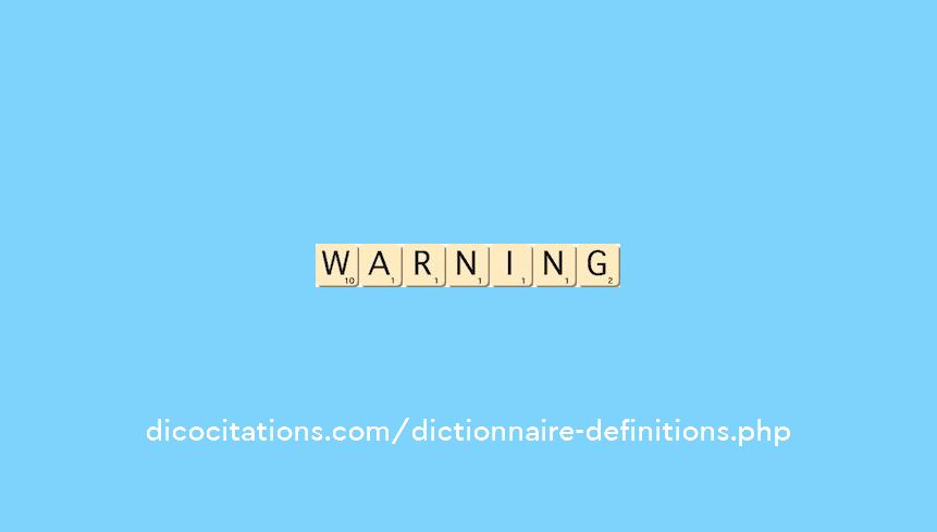 warning warning