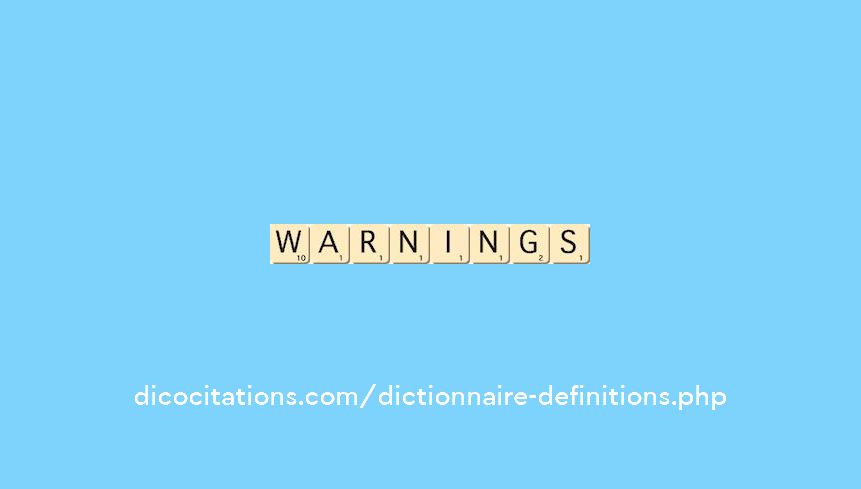 warnings warnings