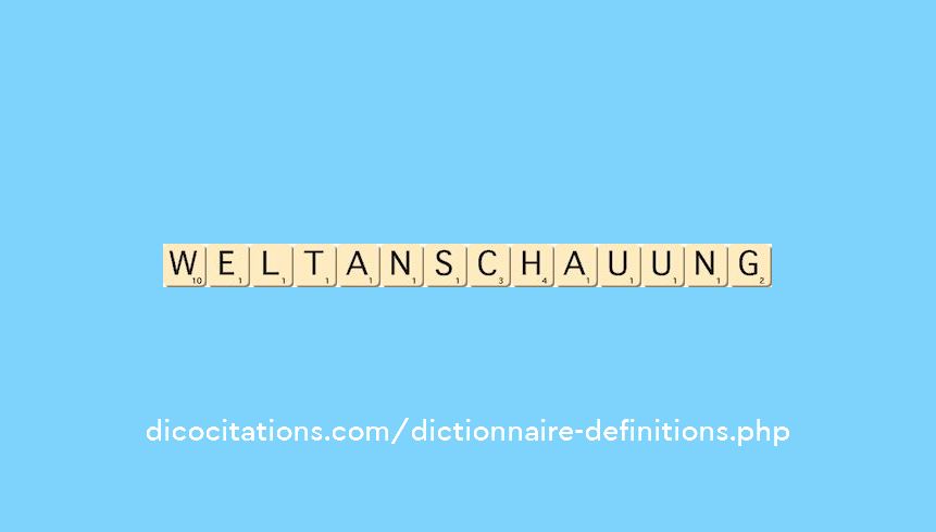 weltanschauung