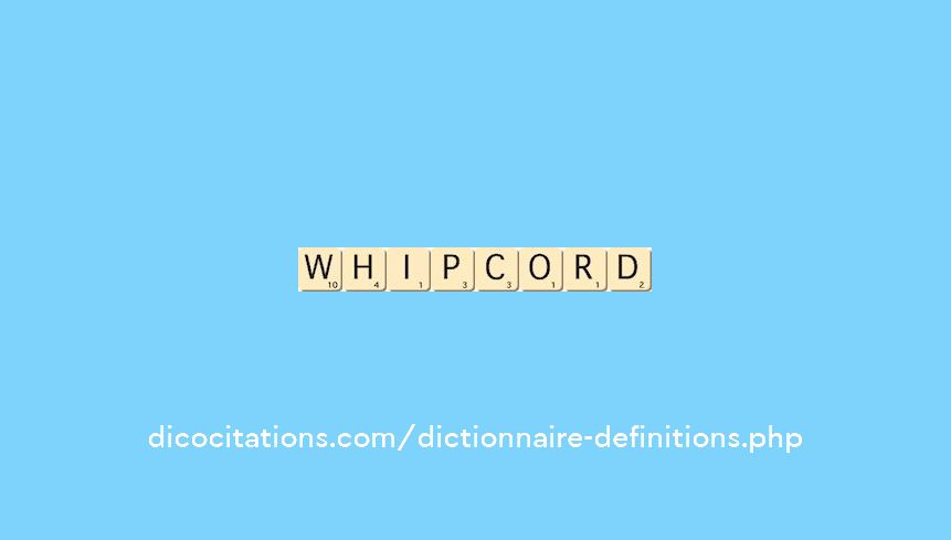 whipcord whipcord