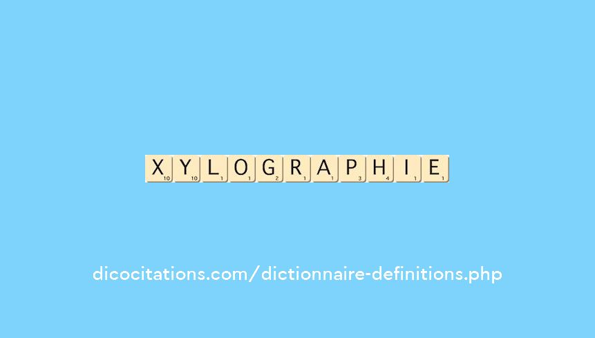 xylographie xylographie