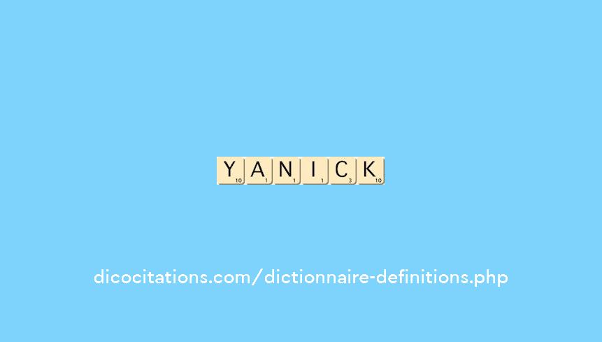 yanick yanick