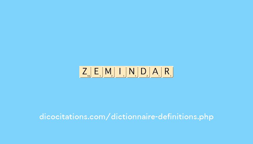 zemindar
