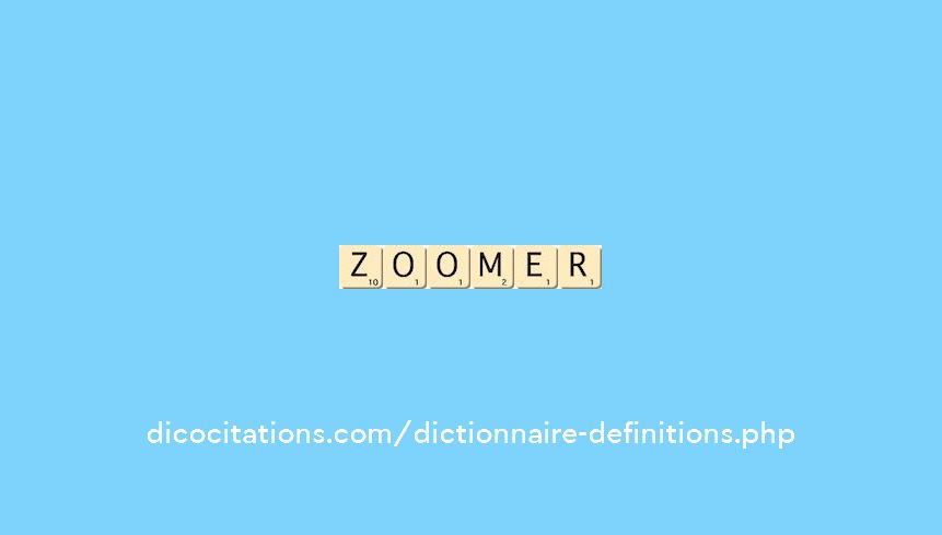zoomer zoomer