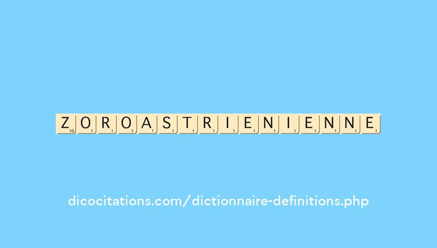 zoroastrien--ienne
