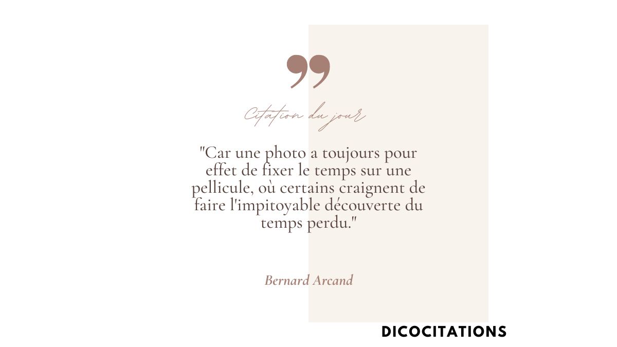  une photo a toujours pour effet de fixer le temps
