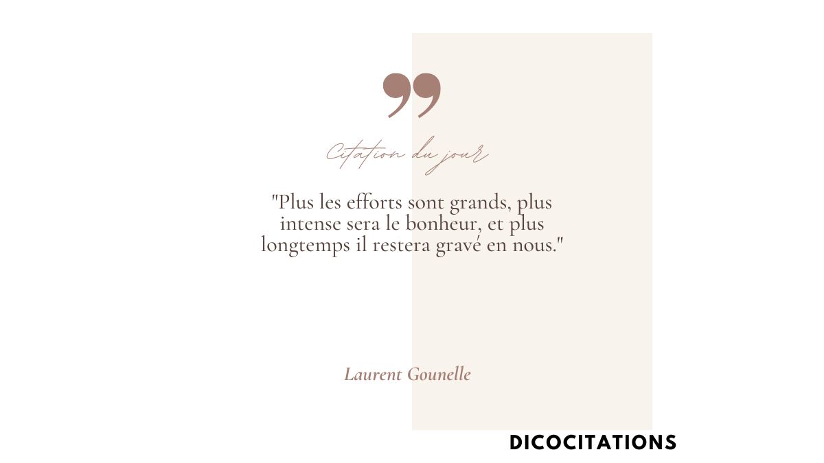 plus intense sera le bonheur