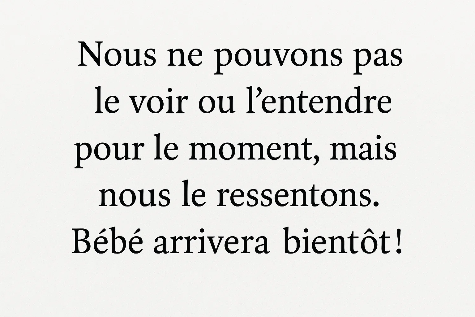 Citations pour annoncer une grossesse