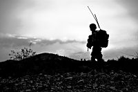 Illustation de la guerre et soldat