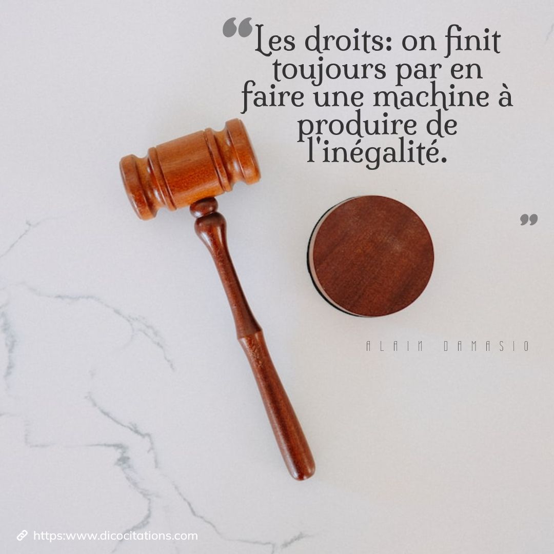 Les droits : on finit toujours par en faire une machine  produire de l'ingalit