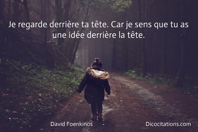 Ide derrire la tte