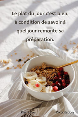 Le plat du jour