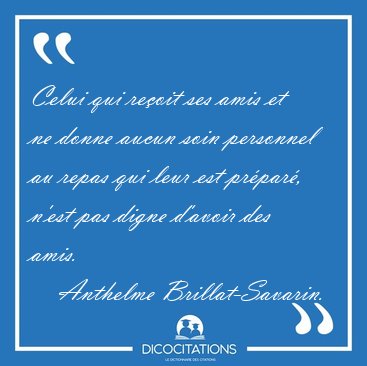 Citation Repas Entre Amis