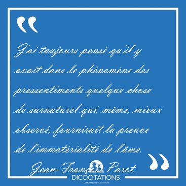 J'ai toujours pens� qu'il y avait dans le ph�nom�ne des [...] - Jean-Fran�ois Parot...