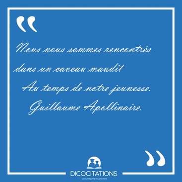 nous nous etions rencontrees