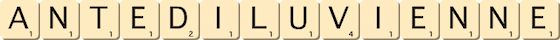 antediluvienne antediluvienne