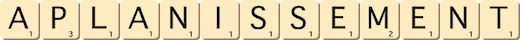 aplanissement aplanissement