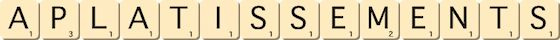 aplatissements aplatissements