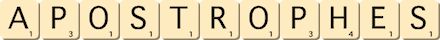 apostrophes apostrophes