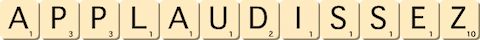 applaudissez applaudissez