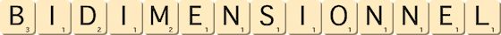 bidimensionnel bidimensionnel