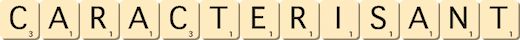 caracterisant caracterisant