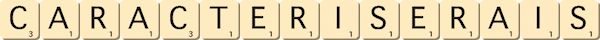 caracteriserais caracteriserais