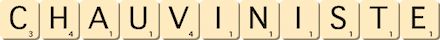 chauviniste chauviniste