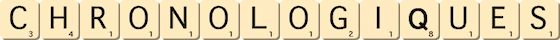 chronologiques chronologiques