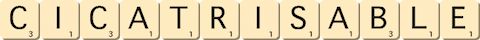 cicatrisable cicatrisable