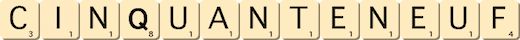cinquante-neuf cinquante-neuf